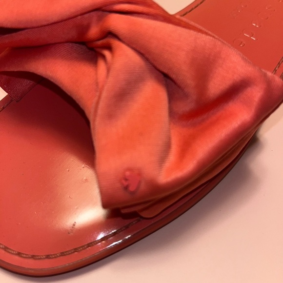 Kate Spade ♠️ Beachy Flats /Silky Bow Summer Slides - Elegant & Comfortable 8.5 - Picture 4 of 12